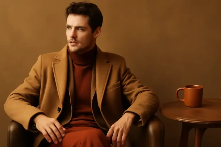 Abbinamenti cromatici autunnali per l’uomo: tonalità e accostamenti per outfit sofisticati