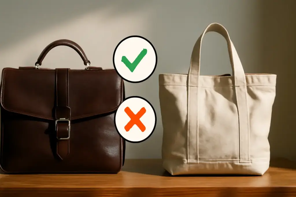 Borsa in pelle o tela: pro e contro per un accessorio funzionale ed elegante