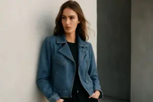 Chiodo in denim donna: quando preferirlo alla versione classica in pelle per una svolta moderna
