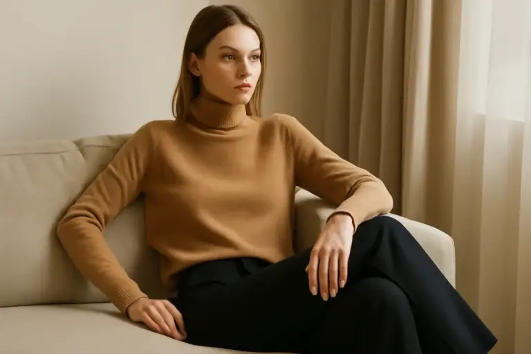 Pullover a collo alto: come abbinarlo ai tuoi pantaloni preferiti per look sofisticati