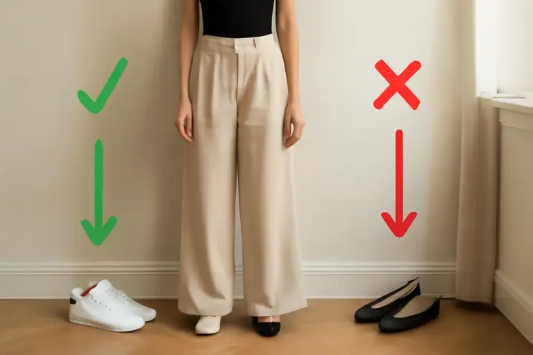 Quali scarpe abbino ai pantaloni larghi? Errori di look facili da evitare