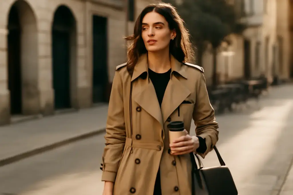 Trench leggero primaverile: dettagli che lo rendono versatile dalla mattina alla sera