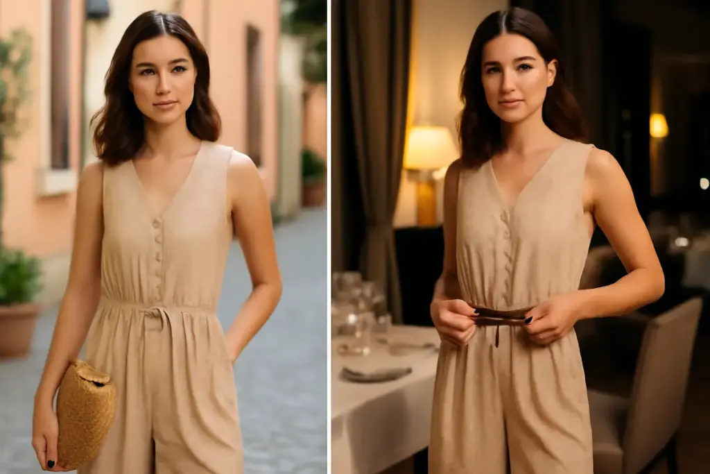 Tute jumpsuit estive: il dettaglio che cambia tutto per renderle adatte a diverse occasioni